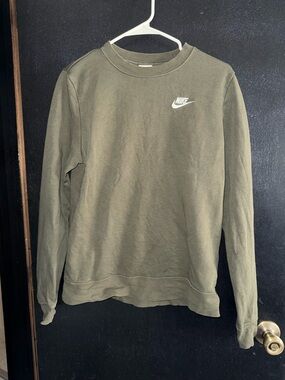 Nike Olive Green Crewneck Sweatshirt
